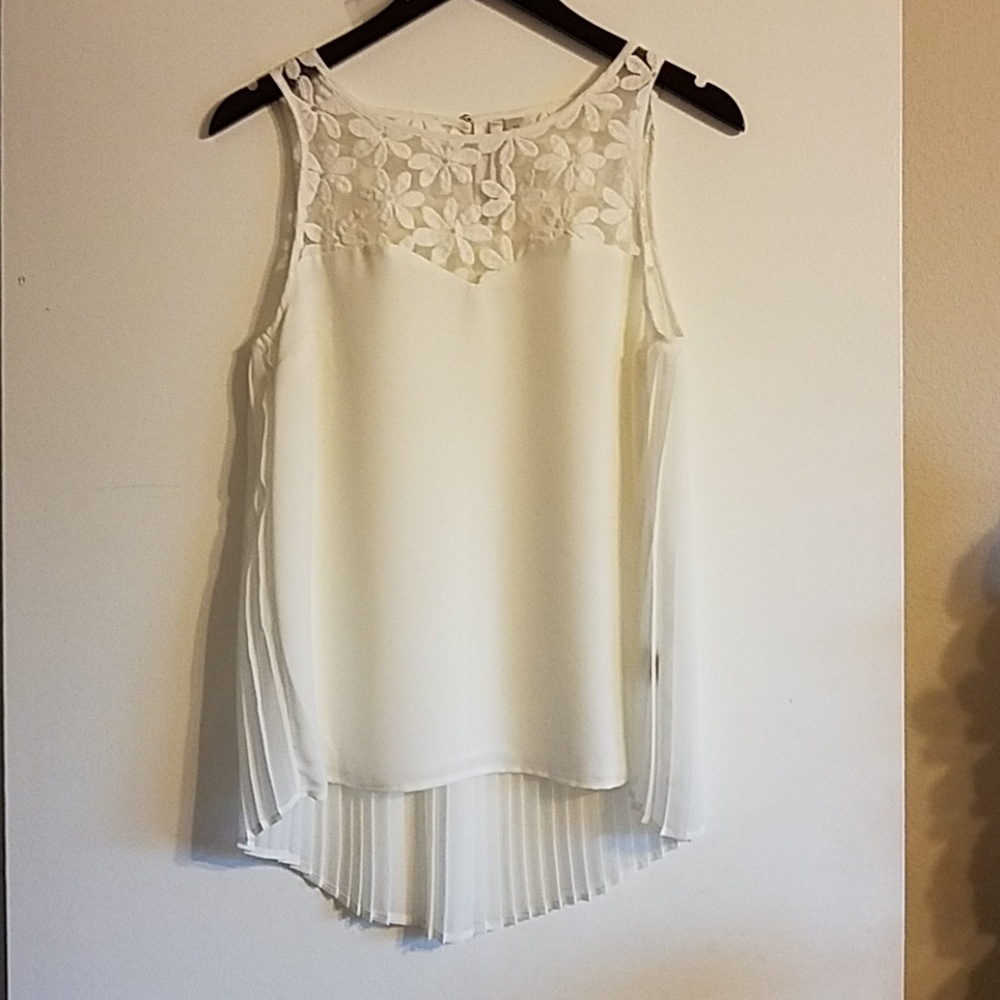 White Floral Tank